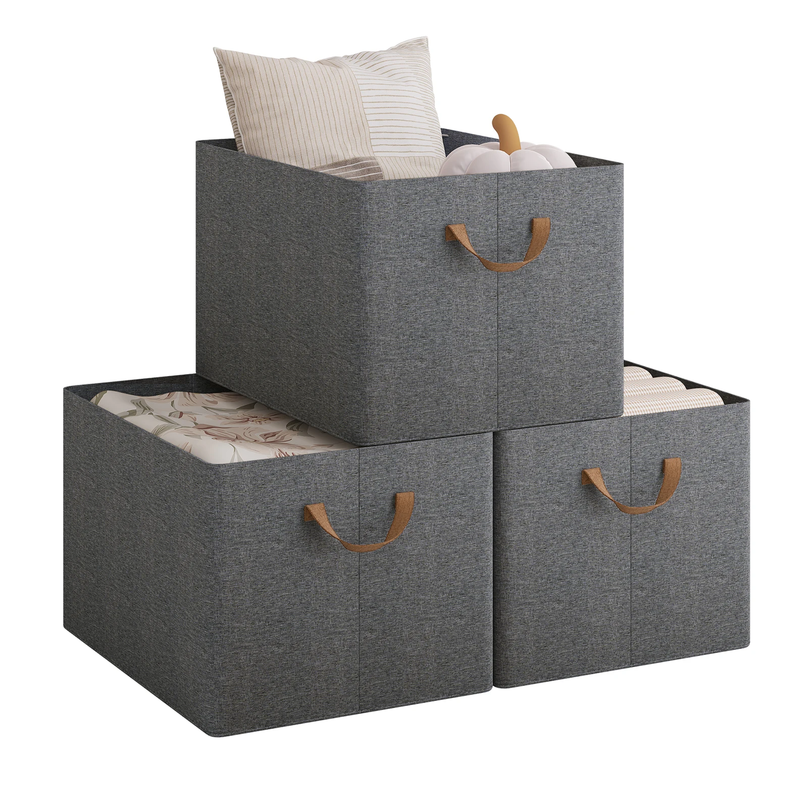 WOLTU 3 Teile/satz Aufbewahrungsboxen Stoff Organizer Boxen Kleidung Lagerung Faltbare Box Kind Spielzeug Unterwäsche Lagerung Kleiderschrank Organizer