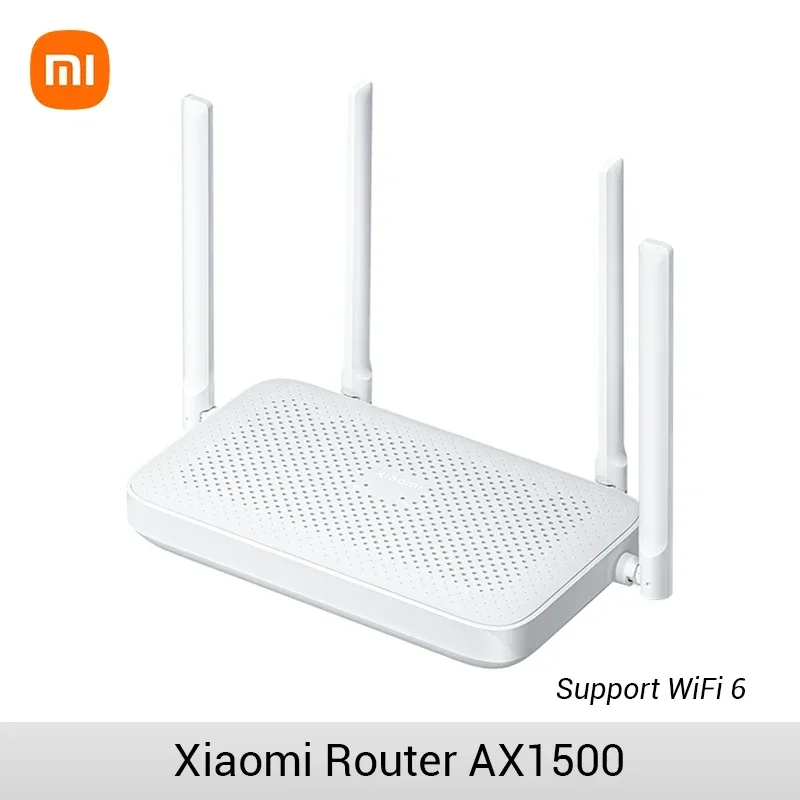 Xiaomi router ax1500 2,4g/5,0 ghz wifi 6 dual band mesh wifi 6 repeater kinder online schutz app steuerung Image