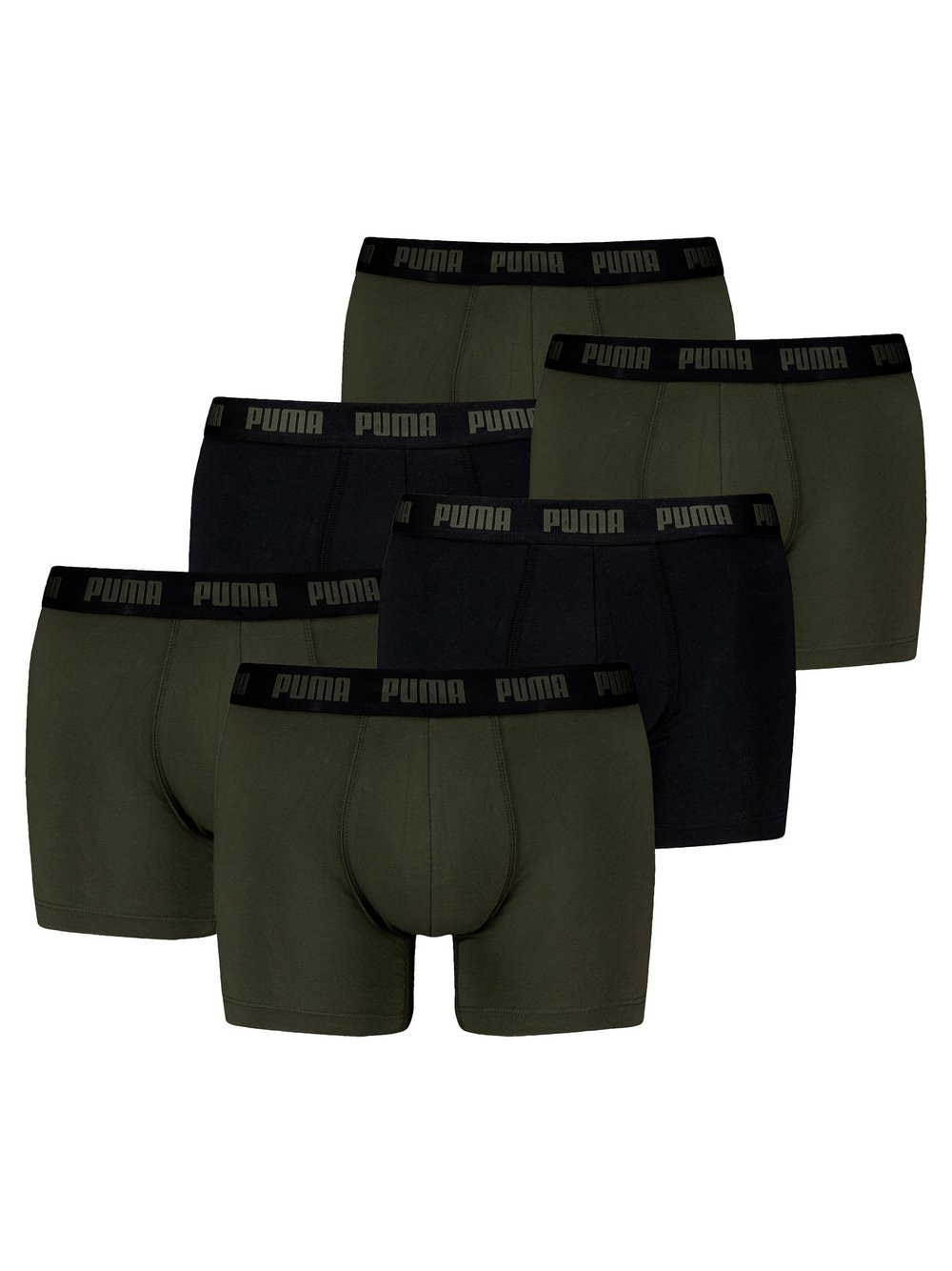 Puma Boxershort 6er Pack Herren mehrfarbig, M Image