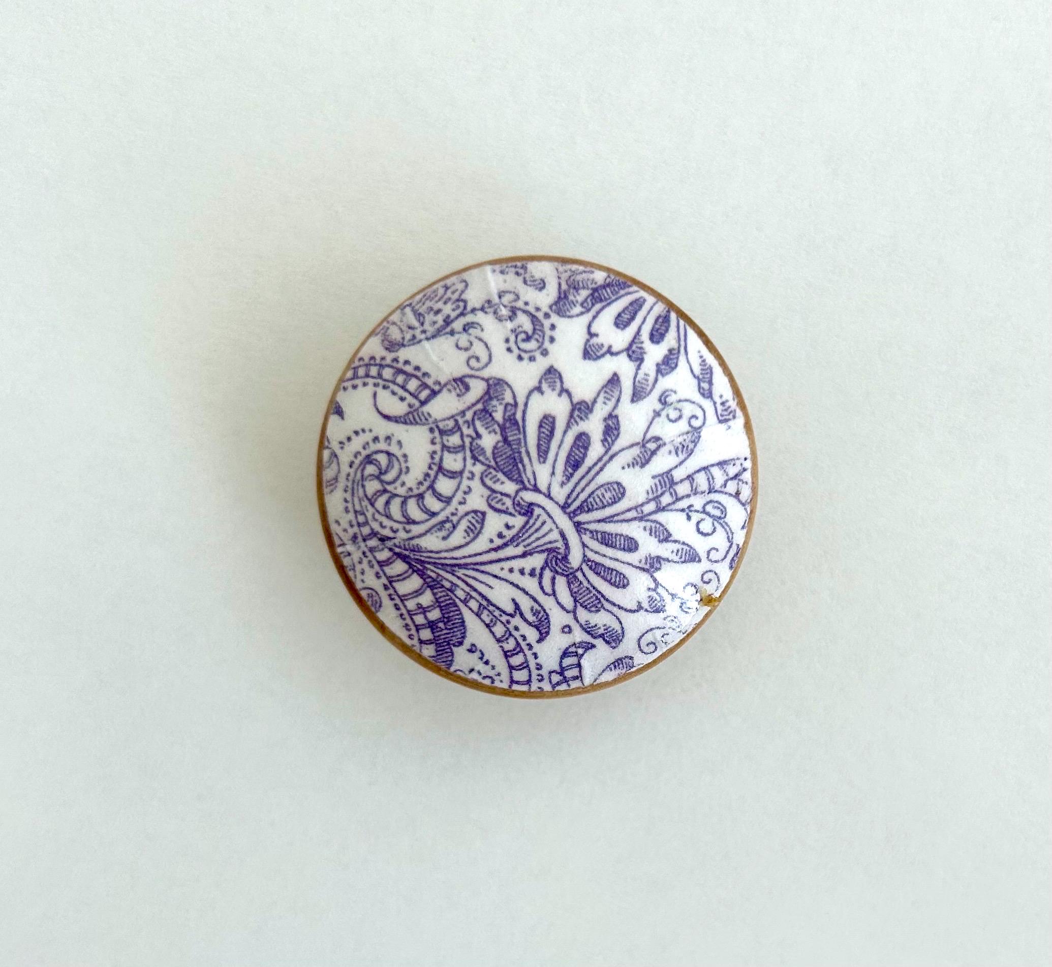 Pomelli per mobili, pomelli per cassetti, pomelli color lavanda e bianco, pomelli, pomelli per cassetti floreali, pomelli in legno floreali, pomelli c