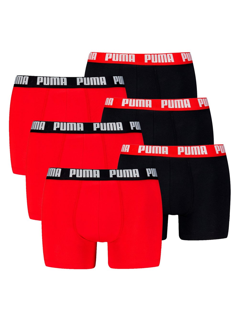 Puma Boxershort 6er Pack Herren mehrfarbig, L Image