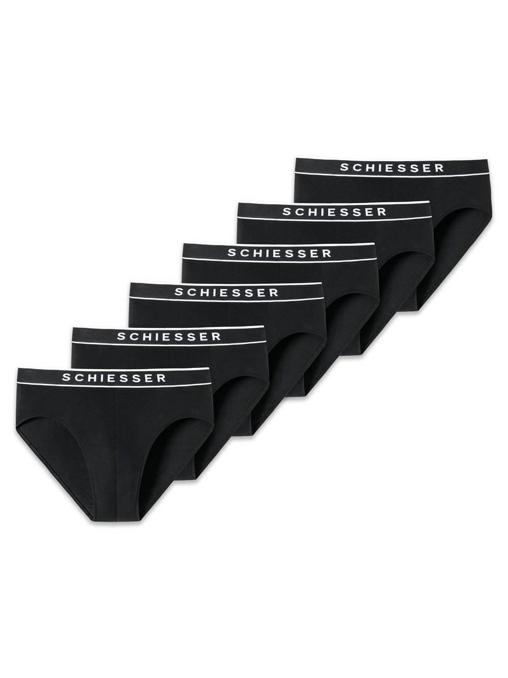 Schiesser Slip 6er Pack Herren schwarz, M Image