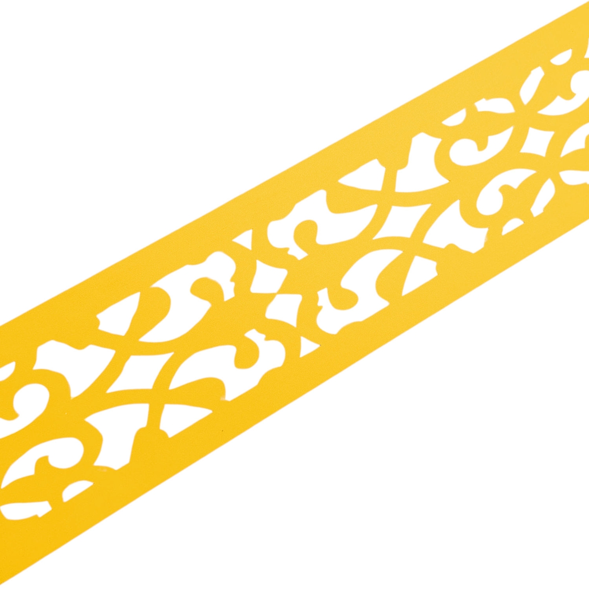 zaun|zu® Sichtschutz PREMIUM Dekor Orient Zaunstreifen Lasermuster Gelb 2,55m Image