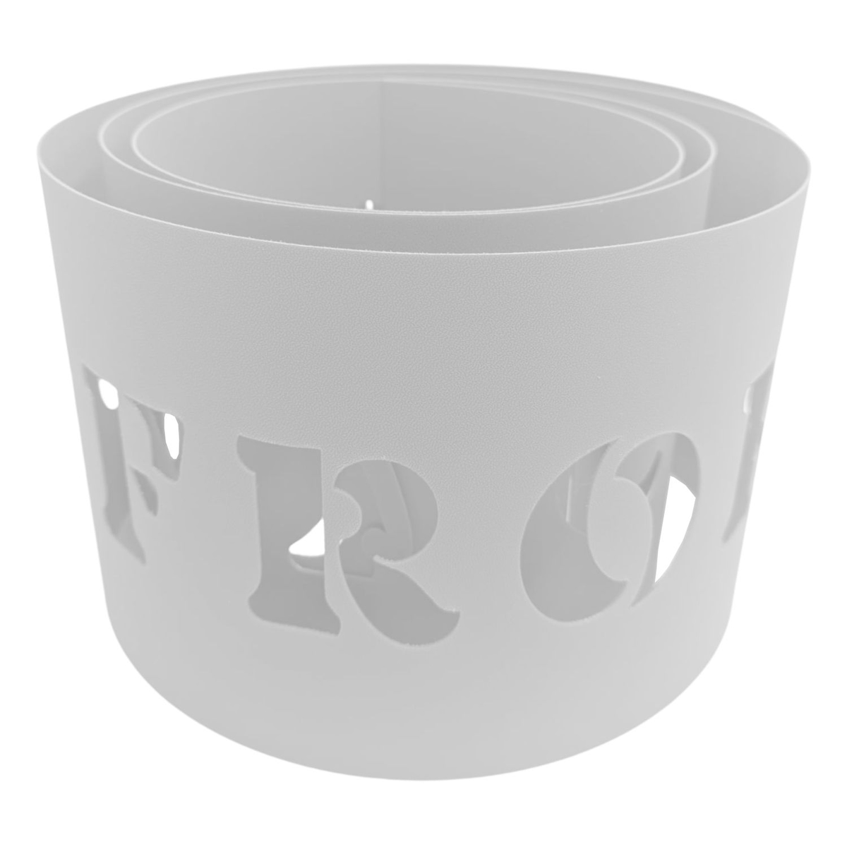 zaun|zu® Sichtschutzstreifen PREMIUM Frohe Weihnachten Weiß 2,55m Image