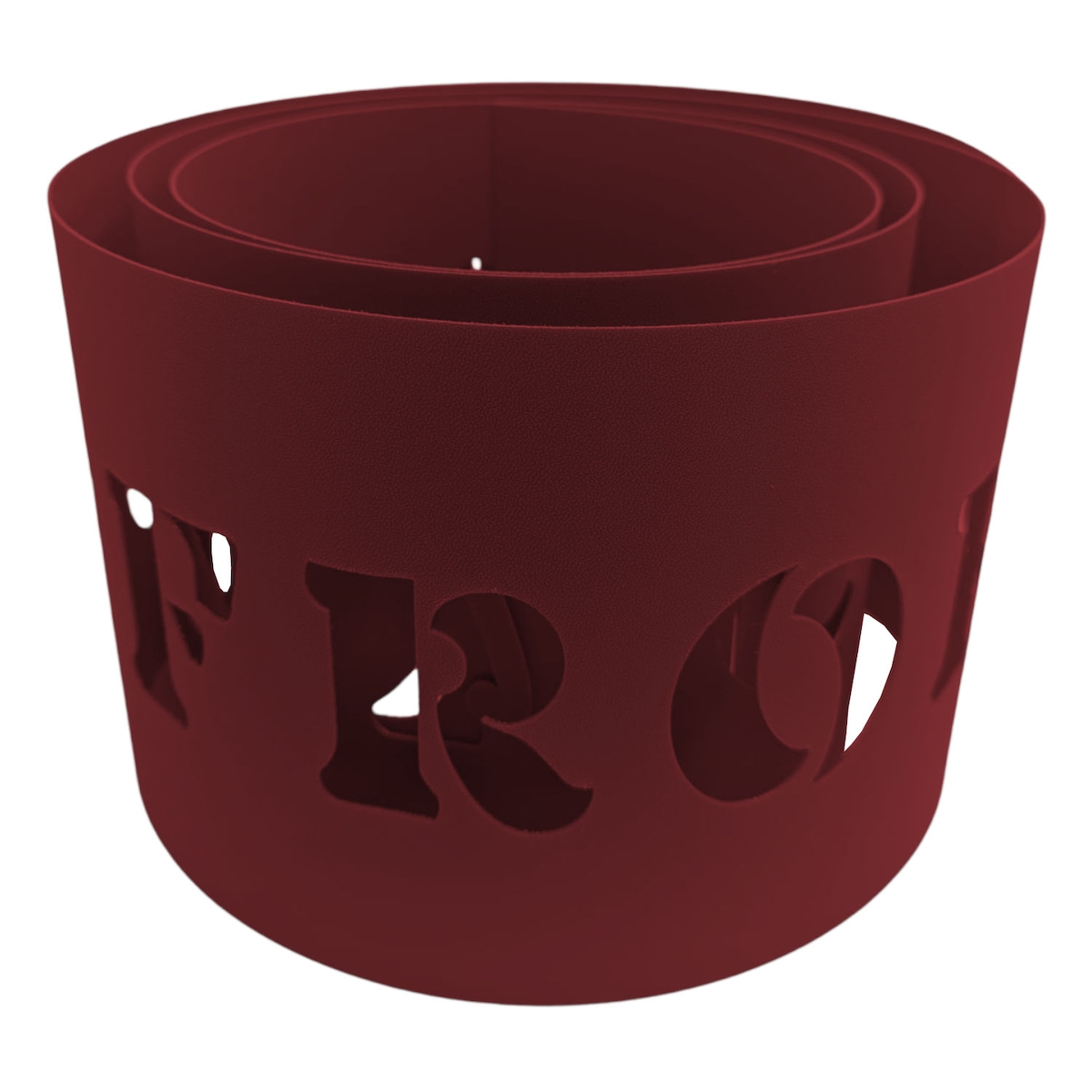 zaun|zu® Sichtschutzstreifen PREMIUM Frohe Weihnachten Bordeauxrot 2,55m Image