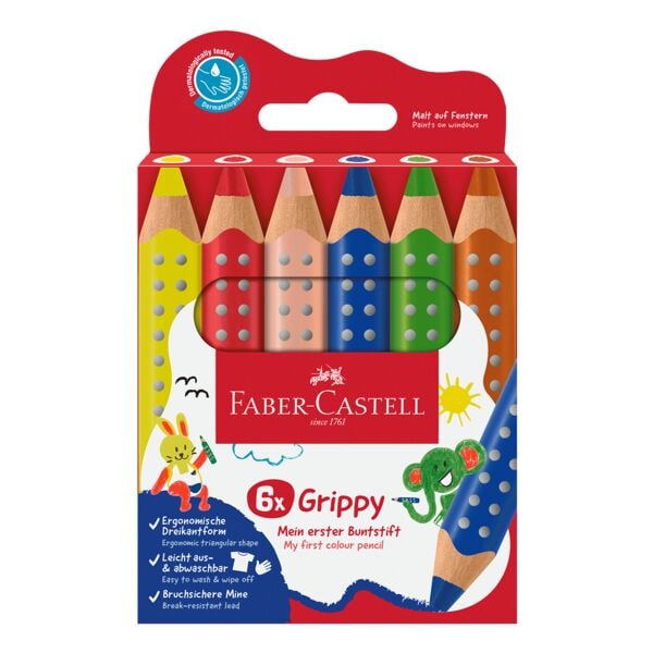 Faber-Castell (Schule) Buntstifte »Grippy« 6 Stück Image