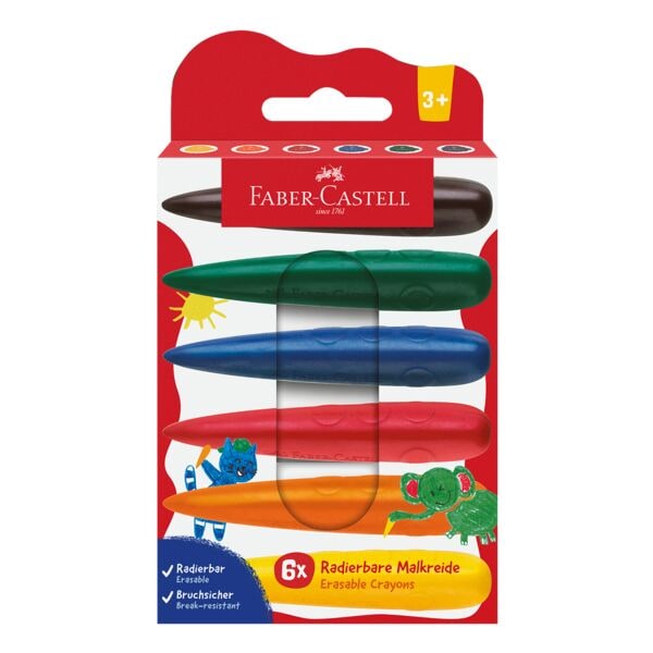 Faber-Castell (Schule) Wachsmalkreide »Finger« 6 Stück Image