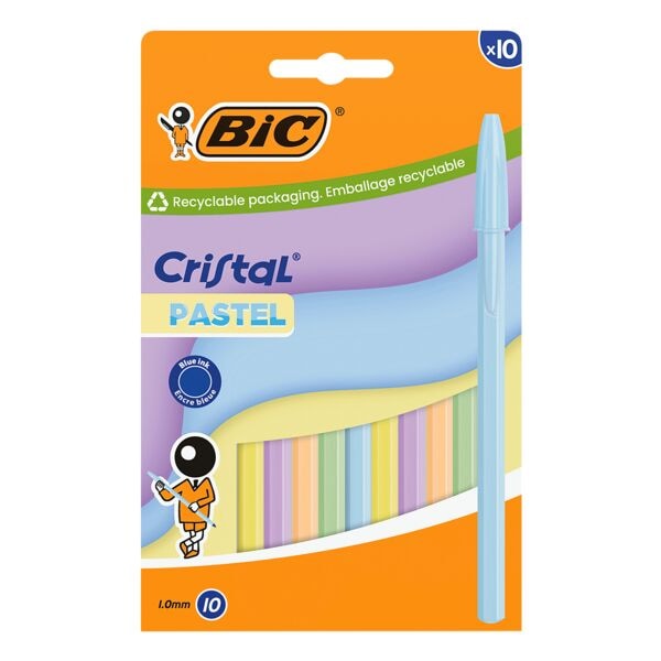BIC Kugelschreiber »Cristal Pastell« 10 Stück Image
