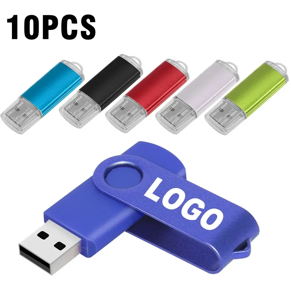10 teile/los Farbe USB 2,0 USB-Flash-Laufwerk 8GB 16GB 32GB 64GB USB-Stick Stick 1GB 2GB 4GB Pen drive für Smartphone/PCCustom Image