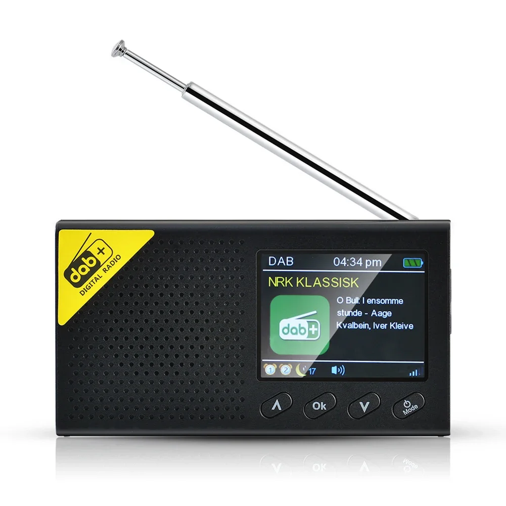 Musikunterhaltung 12 * 6,4 * 2,4 cm DAB-Digitalradio, kompakt, tragbar, Dab-Radio, Audioempfänger, leichtes Design Image