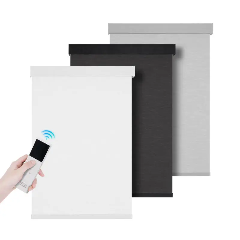 Tuya Smart Electric Roller Shades Vollverdunkelung Wärmeisolierung Sonnenschutz App Sprachsteuerung Kindersicheres Design Einfache Installation für Image