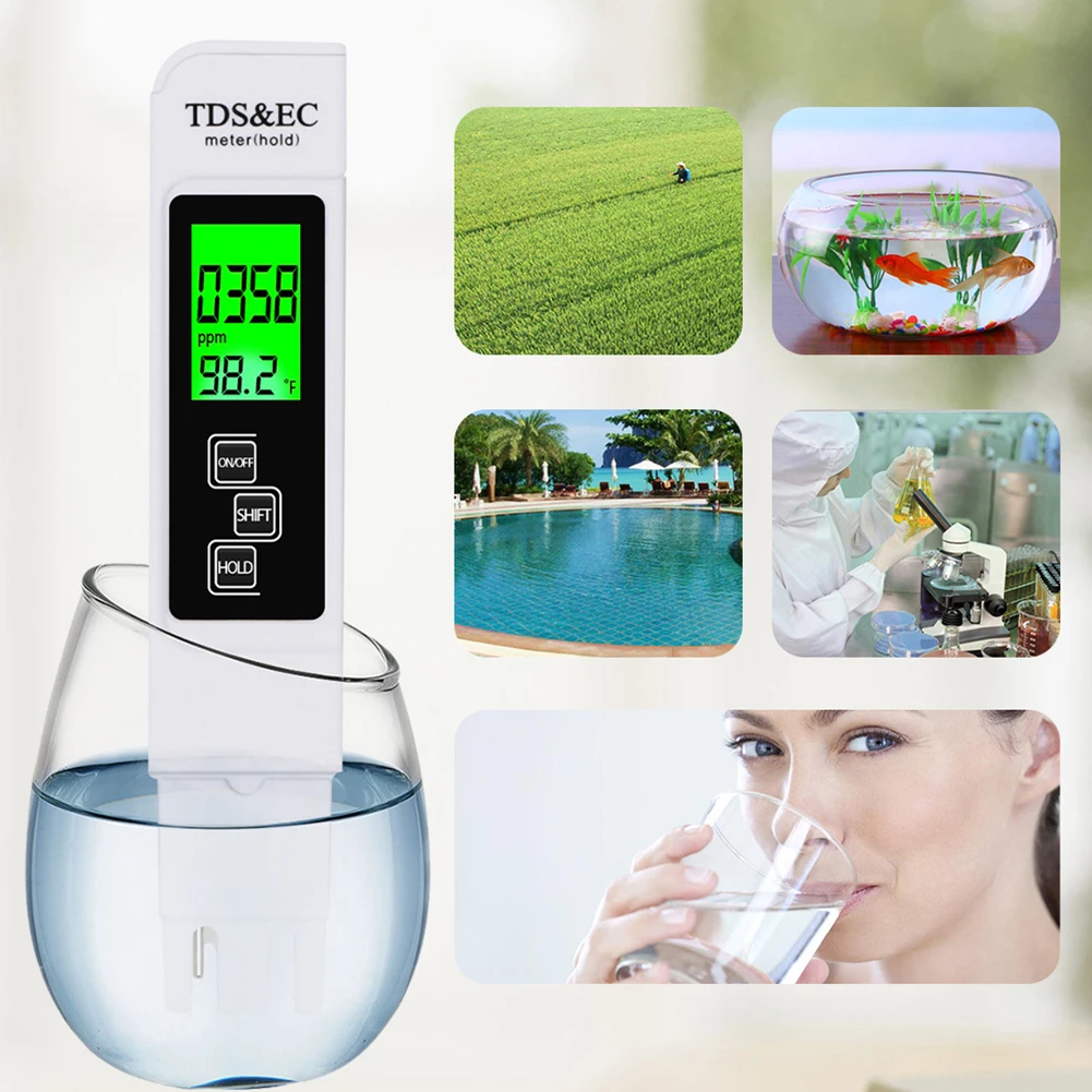Wasserhärteprüfgerät EC TDS Tester Aquarium Pool Reinheit PH Meter Image