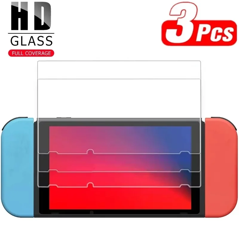 1/2/3PCS Gehärtetes Glas Full Screen Protector Für Nintendo Switc/Switch Lite/Switch OLED/Schalter NS Glas Screen Protector Film Image