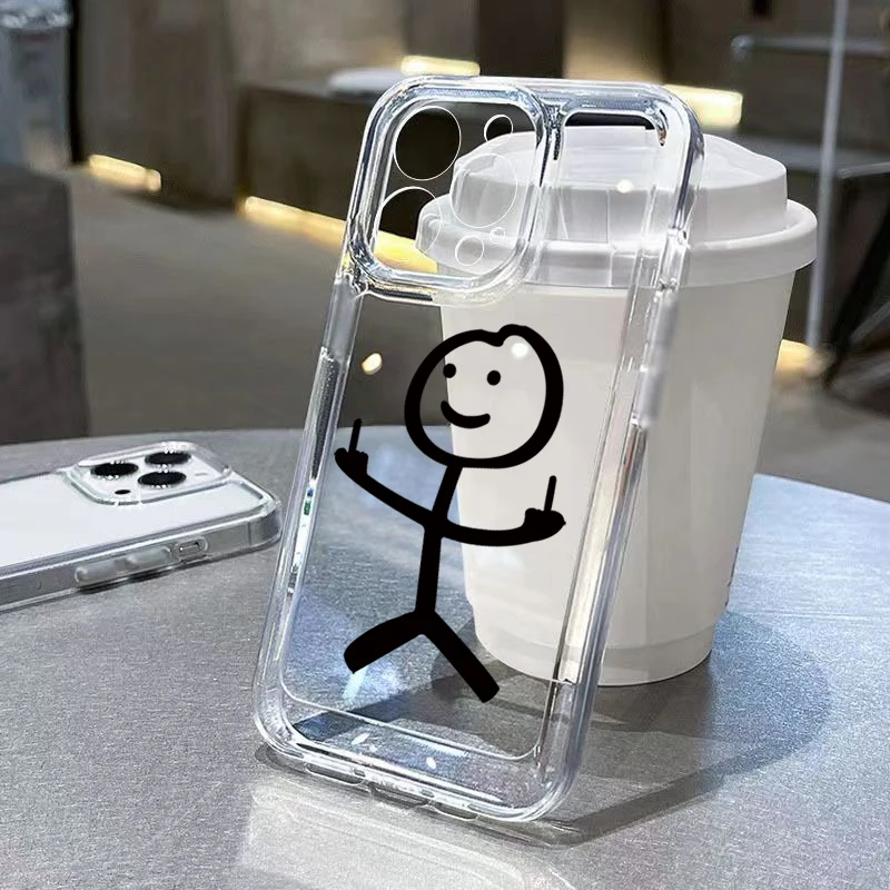 Custodia morbida per telefono Matchman Cartoon per iPhone 17 16 15 14 Pro Max Custodie iPhone 11 13 12 Pro Max 15 16 Plus 16E 17 Air Cover