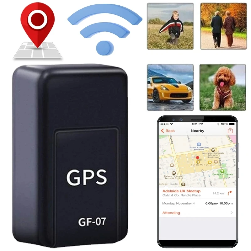 Mini traceur GPS GF07, application de Position, dispositif de suivi GPS magnétique en temps réel, alarme Anti-perte, localisateur GPS de véhicule