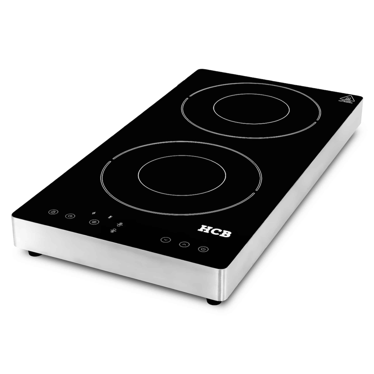 HCB Induktionskochfeld - 3,5 kW - 2 Brenner - 230V - Edelstahl Image