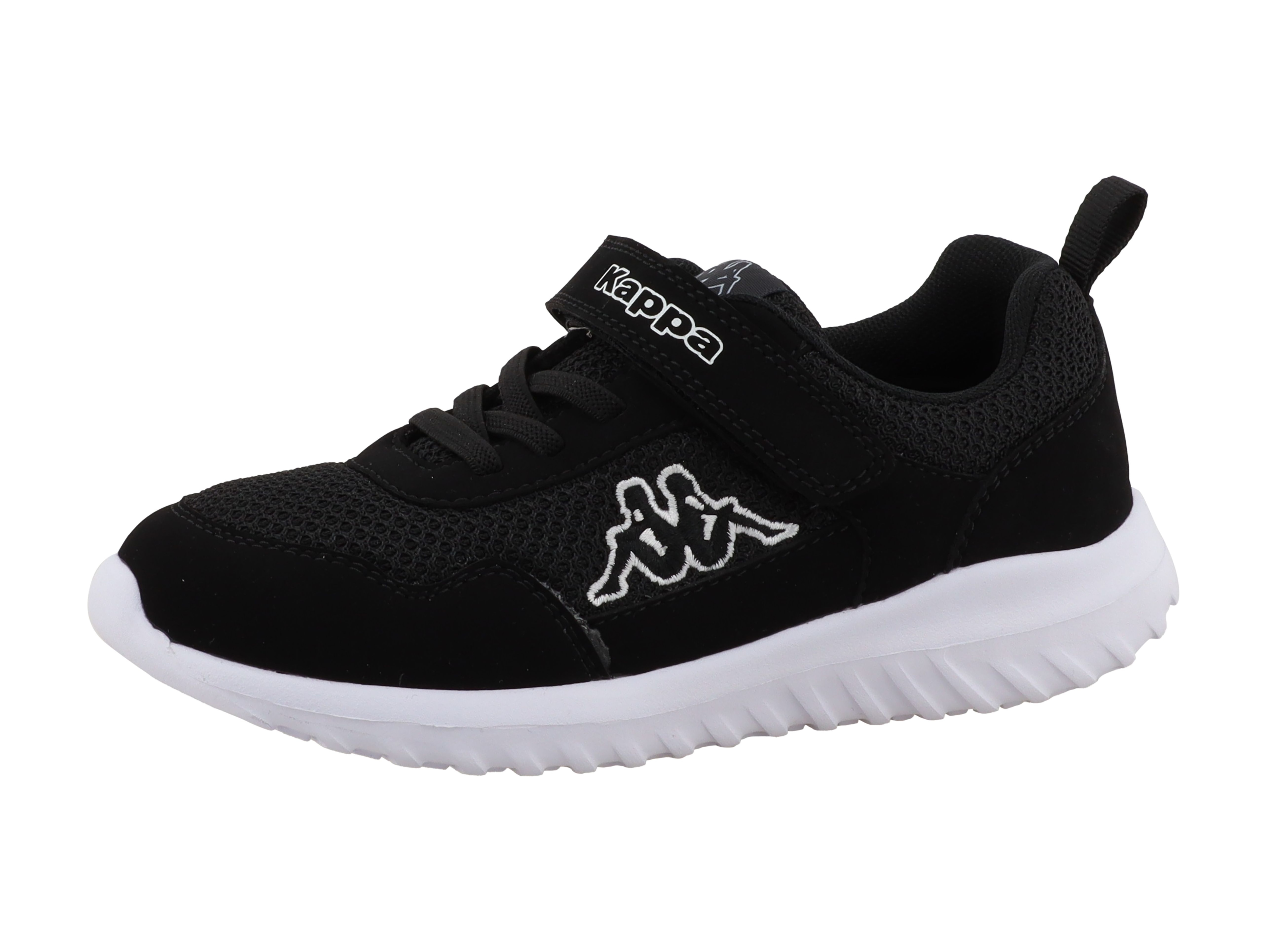 Sneaker KAPPA "PINELLA", Damen, Gr. 26, schwarz, weiß, Synthetik, Schuhe Sneaker