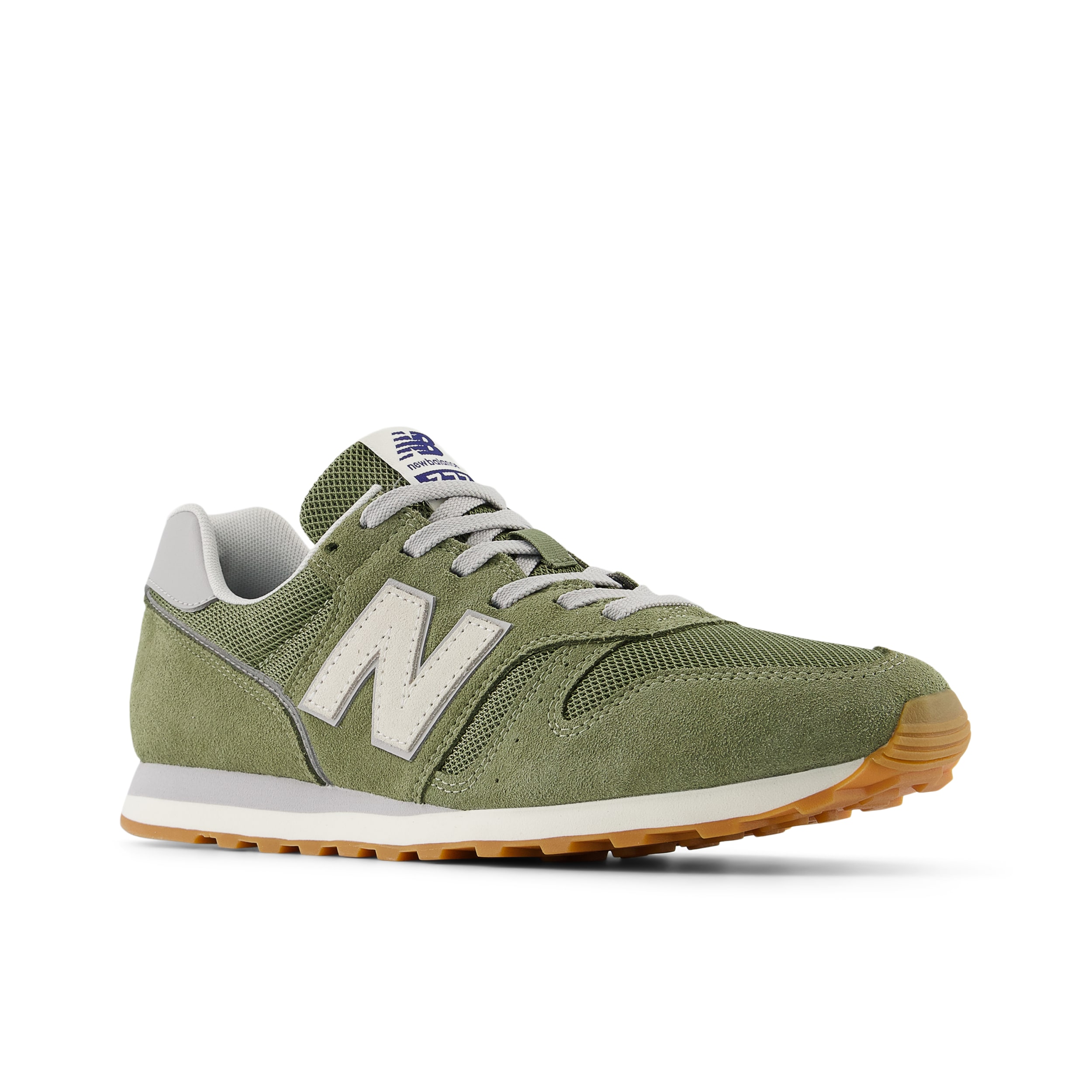 Sneaker NEW BALANCE "373", Damen, Gr. 47,5, schwarz olivine, Leder, Synthetik, Textil, Schuhe Sneaker