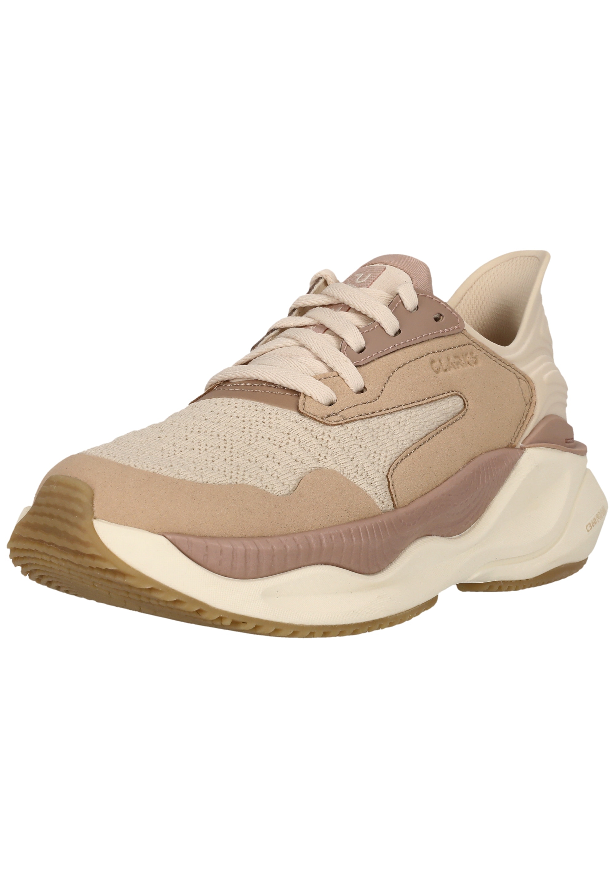 Sneaker CLARKS "Clarks Pace", Damen, Gr. 36, beige, Kunstfaser, Schuhe Sneaker, mit weichem Fußbett