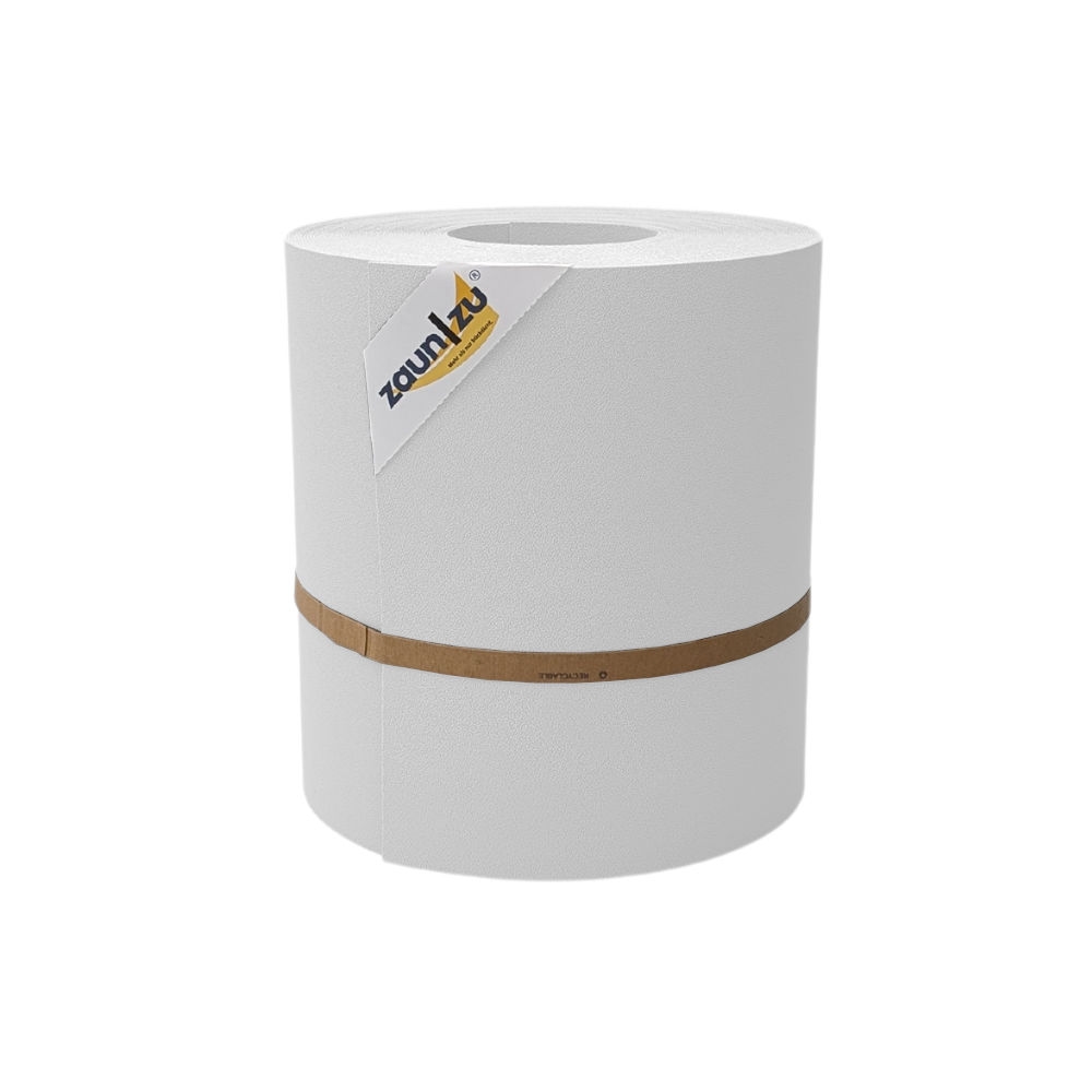 zaun|zu® Sichtschutz Premium Maxi für Doppelstabmatten 24cm hoch Weiß 26m Image