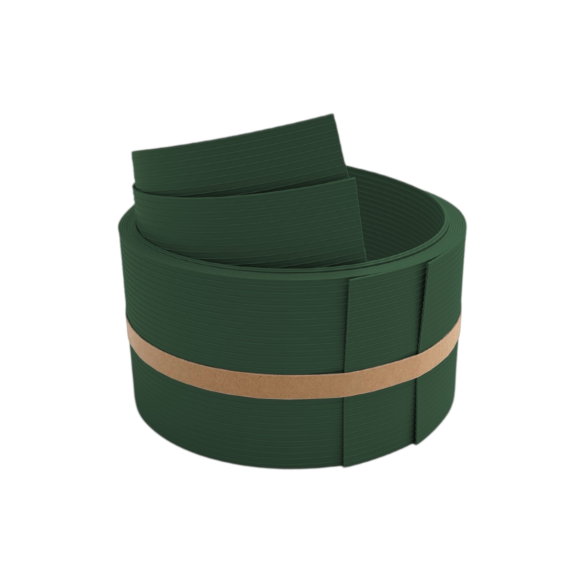 zaun|zu® Sichtschutz RILLE HALBE für Doppelstabzaun Tannengrün 2,55m Image