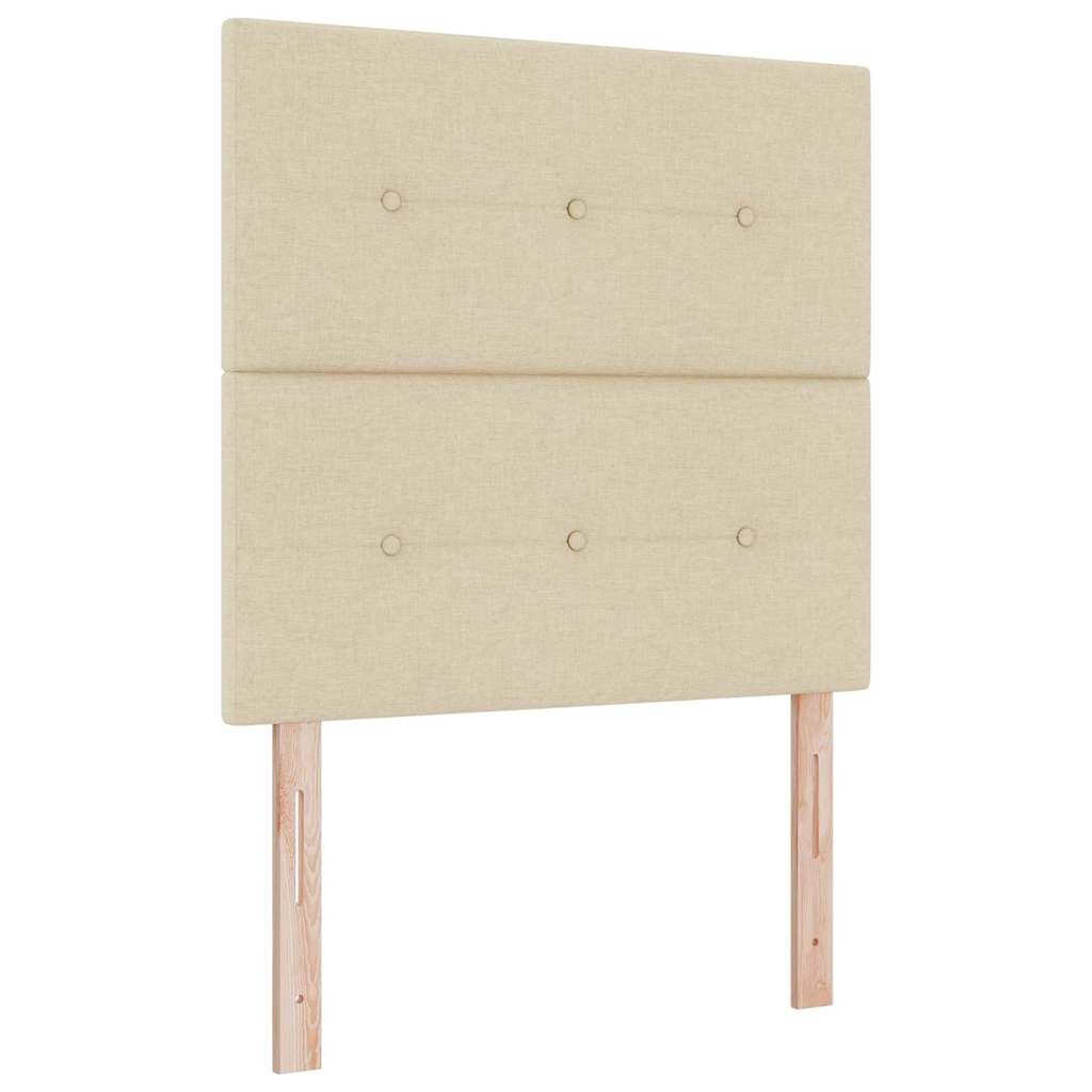 vidaXL Kopfteil mit Kopfteil Creme 100 cm Stoff Image