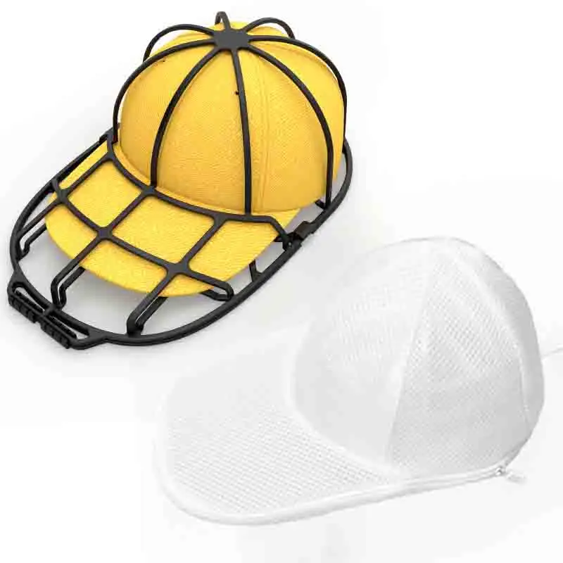 Household Portable Washing Machine Hat Washing Protector Hat Cleaning Machine Washable Laundry Bag Anti-Deformation Secure Hat