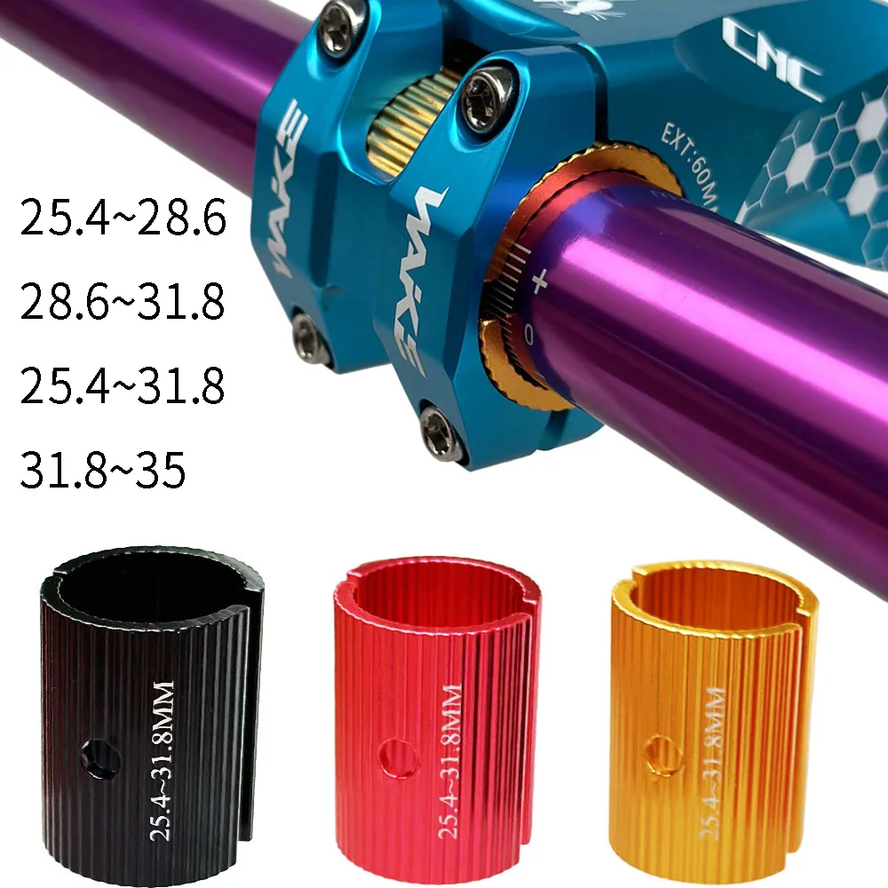 Spessore manubrio bicicletta apertura regolare adattatore rondella forcella bici distanziali stelo riduttore 25.4-28.6MM/28.6-31.8/25.4-31.8MM/31.8-35MM
