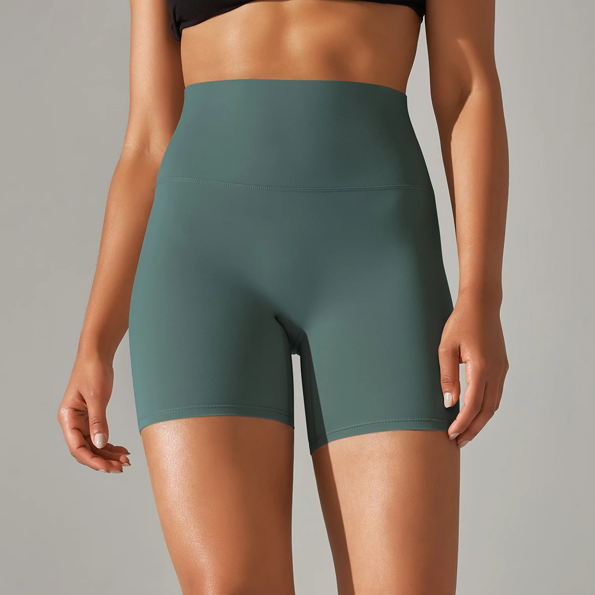 Pantaloncini da yoga Pantaloncini da fitness da donna Pantaloncini da ciclismo da corsa Leggings sportivi traspiranti Pantaloncini da palestra per allenamento estivo a vita alta