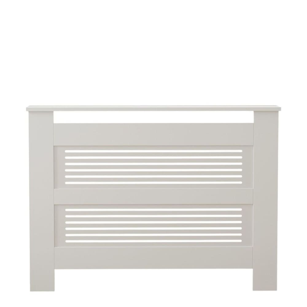 Meuble cache radiateur L112 cm - Blanc