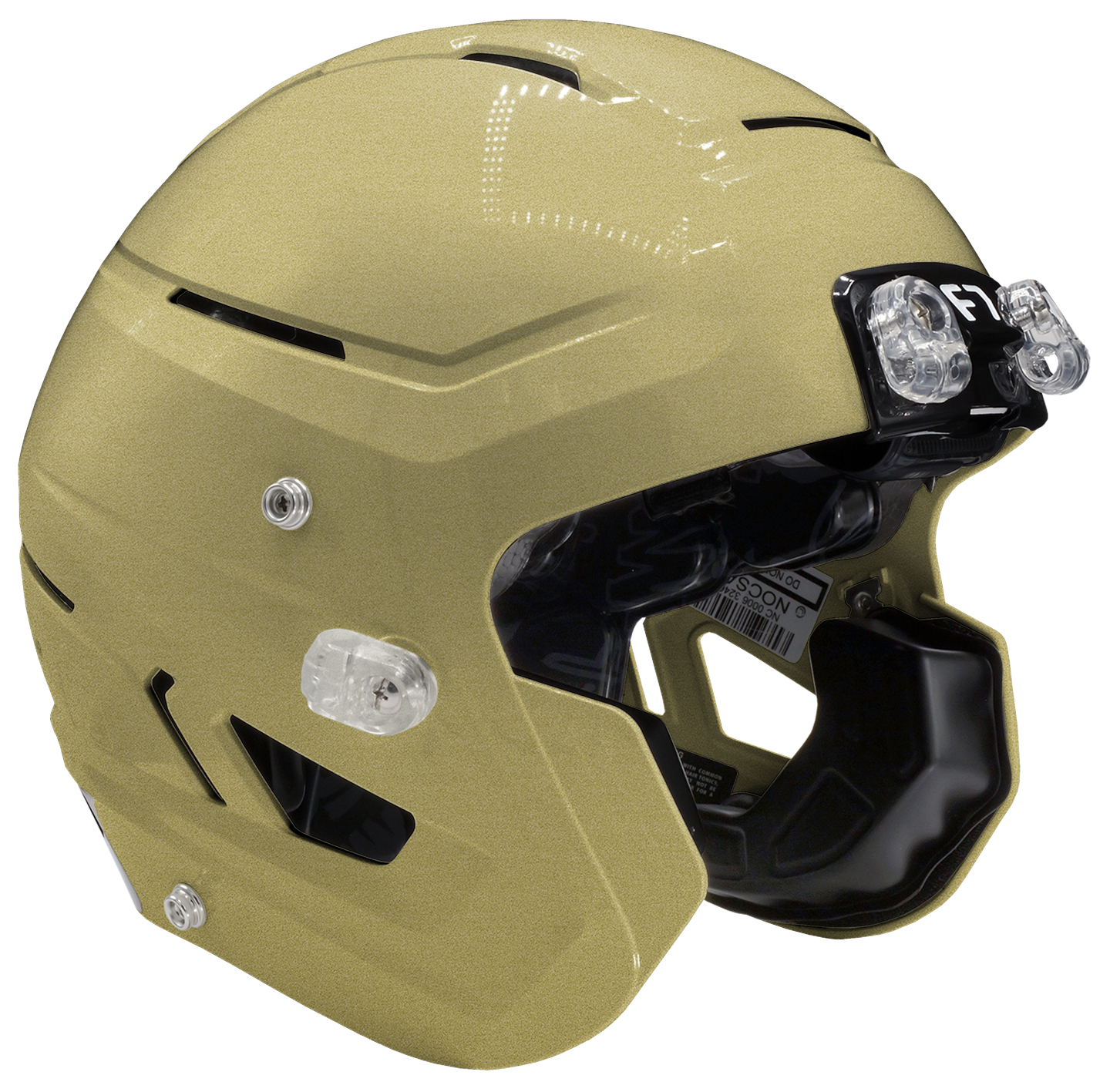 Schutt F7 AiR Youth Football Helmet Shell Metallic Vegas Gold