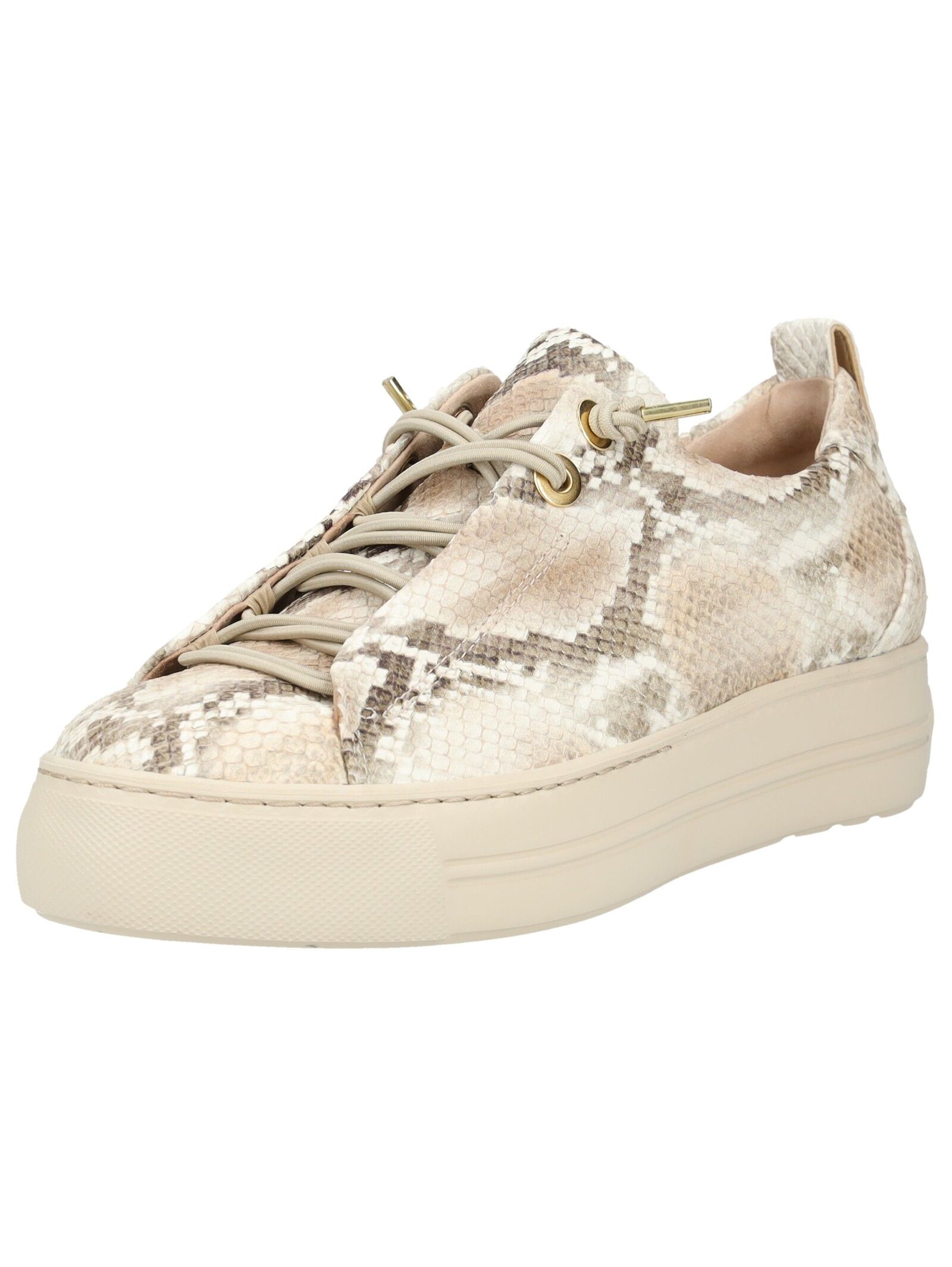 Sneaker PAUL GREEN "Paul Green Sneaker Leder", Damen, Gr. 42, beige, Leder, Schuhe Sneaker