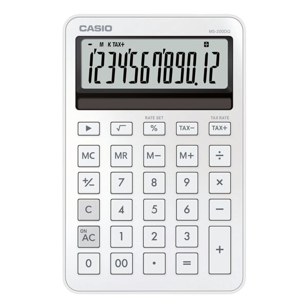 CASIO Tischrechner »MS-200DQ« Weiß, 10.1x1.8 cm Image
