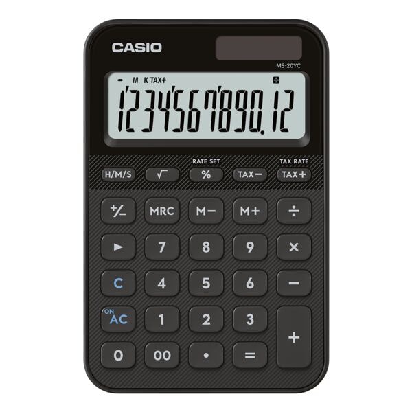 CASIO Tischrechner »MS-20YC« Schwarz, 10.1x1.8 cm Image