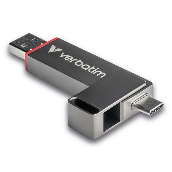 Verbatim USB-Stick »Dual QuickStick« 1000 GB grau, 1.8x1.1x8.1 cm Image