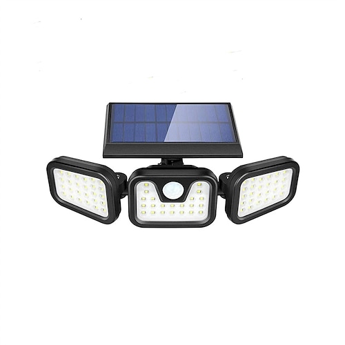 Solarbetriebene Außenstrahler mit Bewegungsmelder, solarbetriebene Sicherheitsleuchten für den Außenbereich, wasserdicht nach IP65 Image