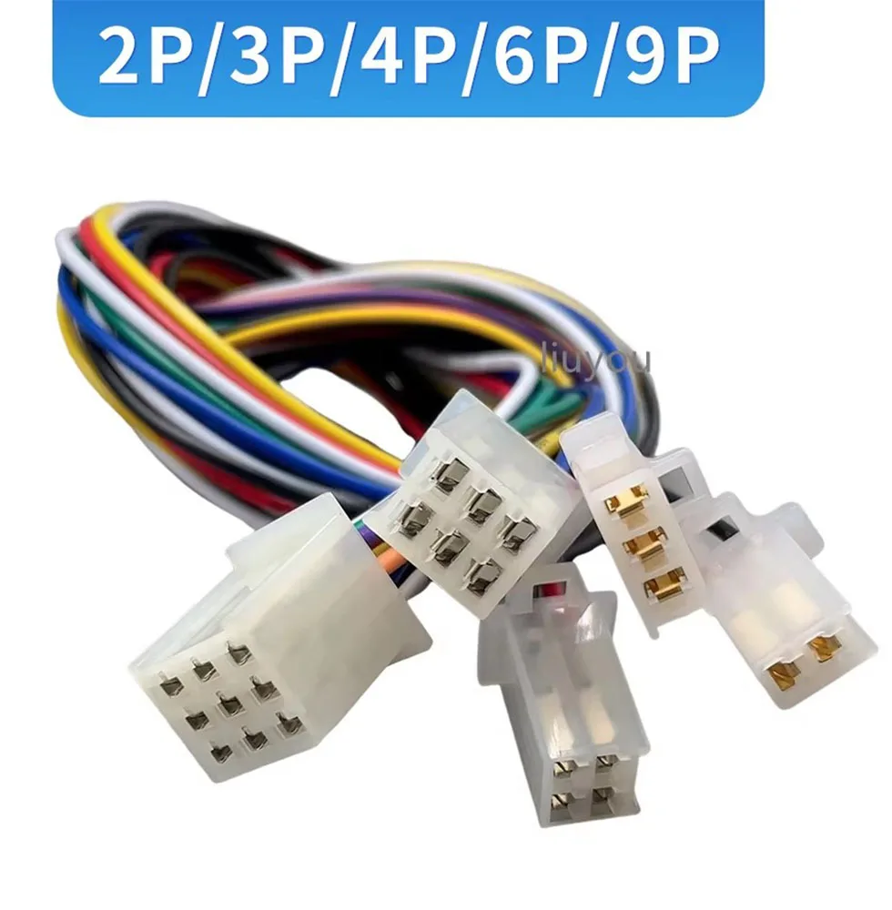 Mit Draht 2,8 mm 2/3/4/6/9 Pin Automotive 2,8 Elektrokabel Stecker Männlich Weiblich Kabelanschlussstecker Kits Motorrad E-Bike Auto Image
