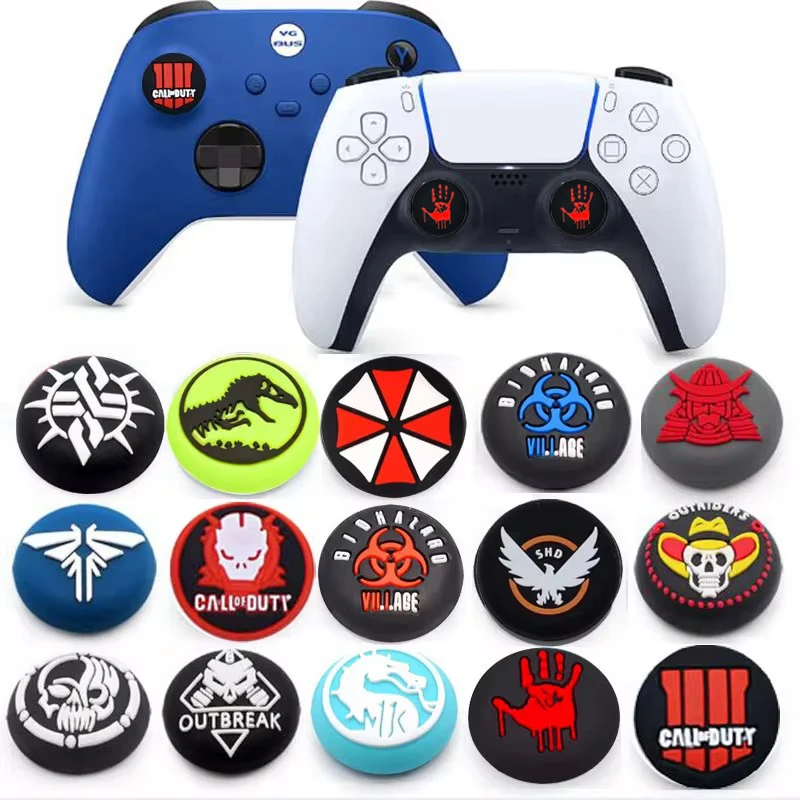 Thumb-Stick Grip Cap Thumbstick Joystick Abdeckung Fall Für Sony Dualshock 5/4/3 PS5 PS4 PS3 Slim Xbox 360 NS Schalter Pro Controller Image
