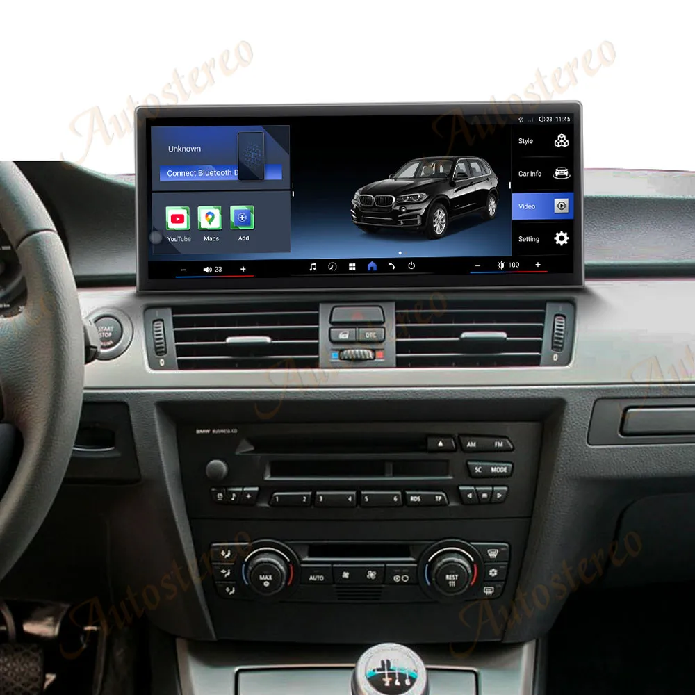 12,9 2400*900 Android14 ID9 Auto Radio Carplay Bildschirm Für BMW 3er E90 E91 E92 E93 Multimedia Player GPS Navigation Kopf Einheit Image