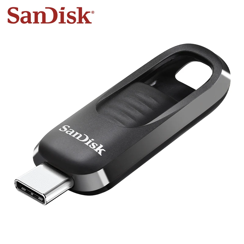 SanDisk Ultra Slider USB 3.2 Typ-C-Flash-Laufwerk CZ480 Pen Drive 64 GB 128 GB 256 GB Lesegeschwindigkeiten bis zu 400 MB/s Flash-Disk für Tablet Image