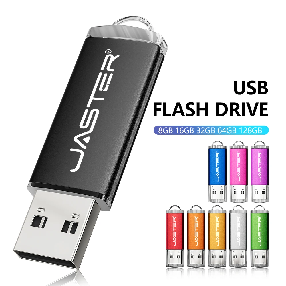 JASTER USB-Stick in Schlüsselform, Metall-Speicherstick, 4 GB, 8 GB, 16 GB, 32 GB, 64 GB, USB-Flash-Laufwerk, Stift-Laufwerk, Flash-USB-Festplatten-Stick ﻿ Image