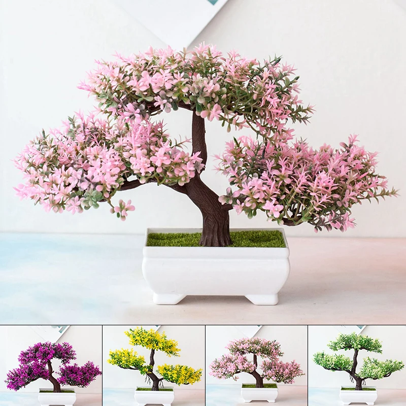 Künstliche Pflanzen Bonsai Kleiner Baum Topf Gefälschte Pflanze Blumen Topf Ornamente Für Home Zimmer Tischdekoration Hotel Garten Dekor Image