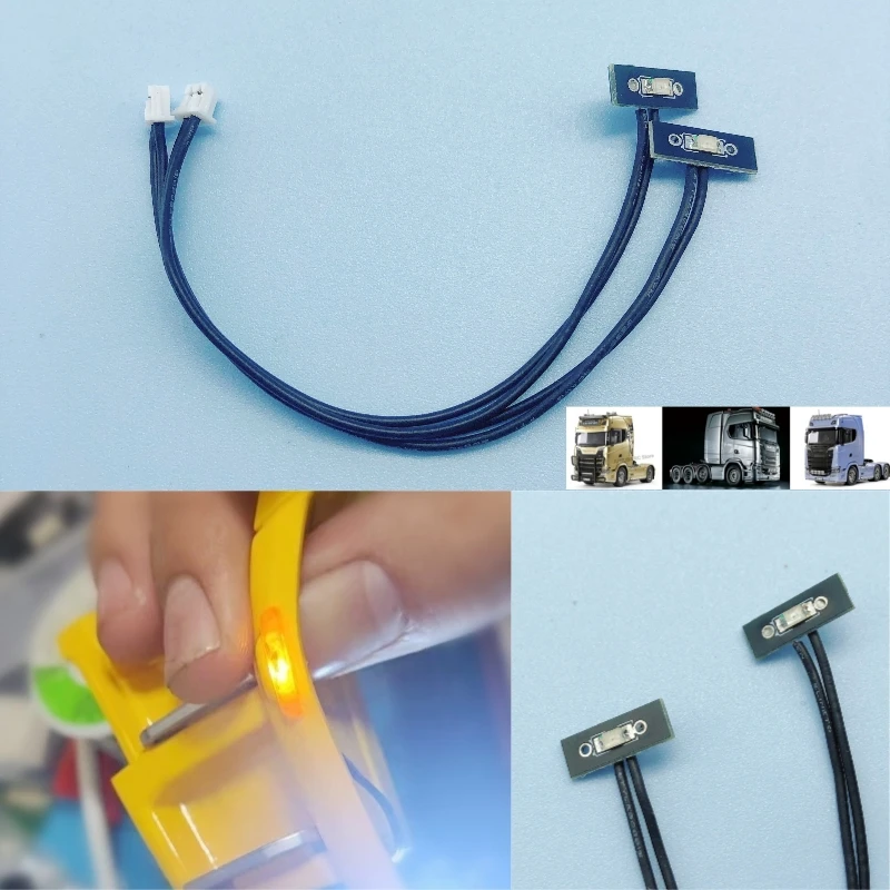 1/14 RC Spielzeug Lkw 770S Fender Marker Licht 3V LED Beleuchtung Für Tamiya 1/14 Rc Traktor Lkw 770S 4x2 6x4 8x4 DIY Teile
