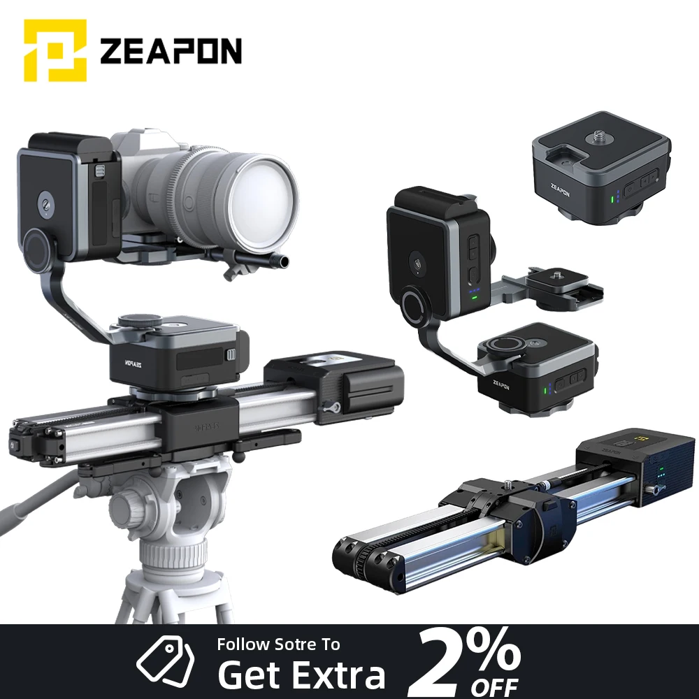 ZEAPON Micro 2 Plus motorisiertes Schieber-Set mit Flachkopf PS-E1 PD-E1 50 kg maximale beladene horizontale Doppelachsenverbindung Image