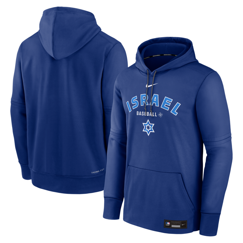 Nike Herren-Hoodie „Royal Israel Baseball 2026 World Baseball Classic Authentic Collection“ (Therma) Image