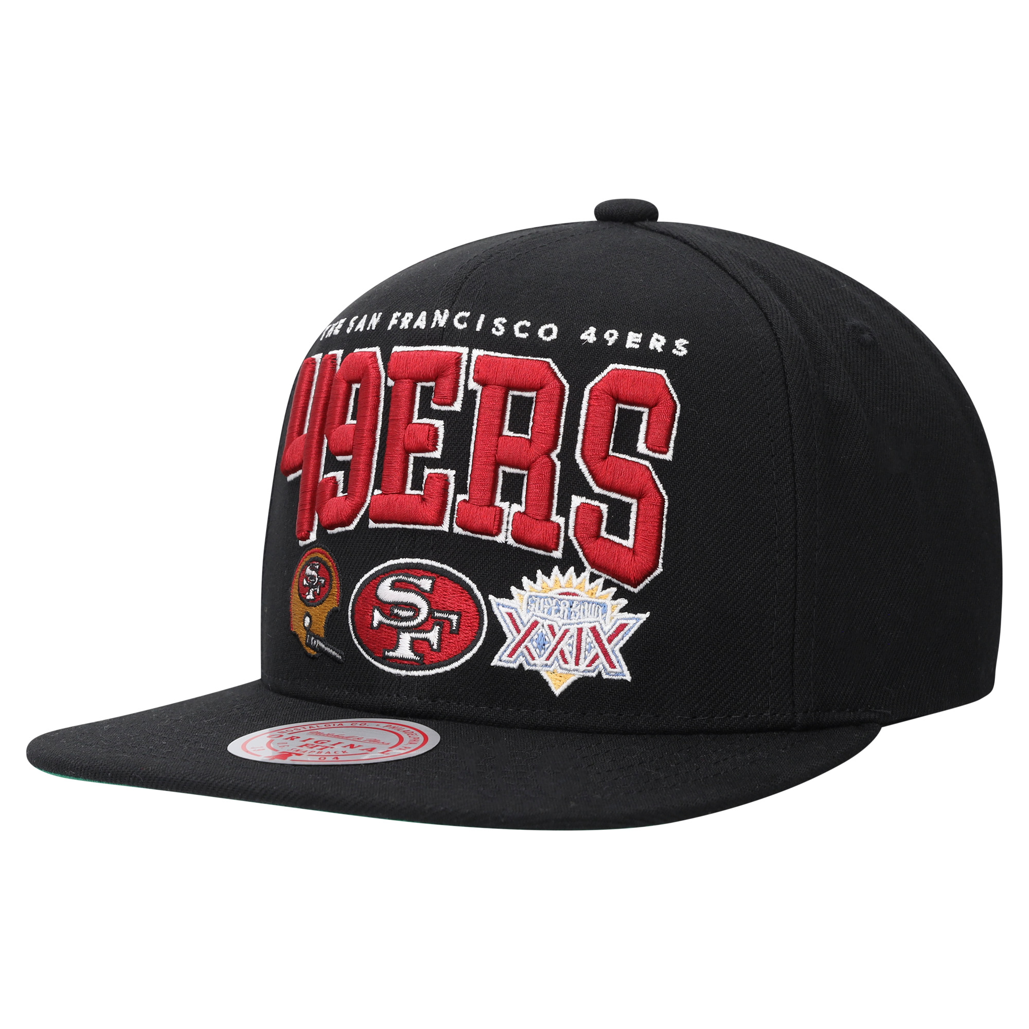 San Francisco 49ers Mitchell & Ness Champ Stack Snapback-Kappe Image