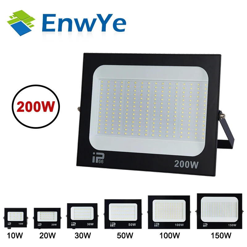 LED Flutlicht Strahler AC220V 100W 200W IP66 Wasserdichte LED Schwarz Shell Garten Straße Tor Wand Flutlichter