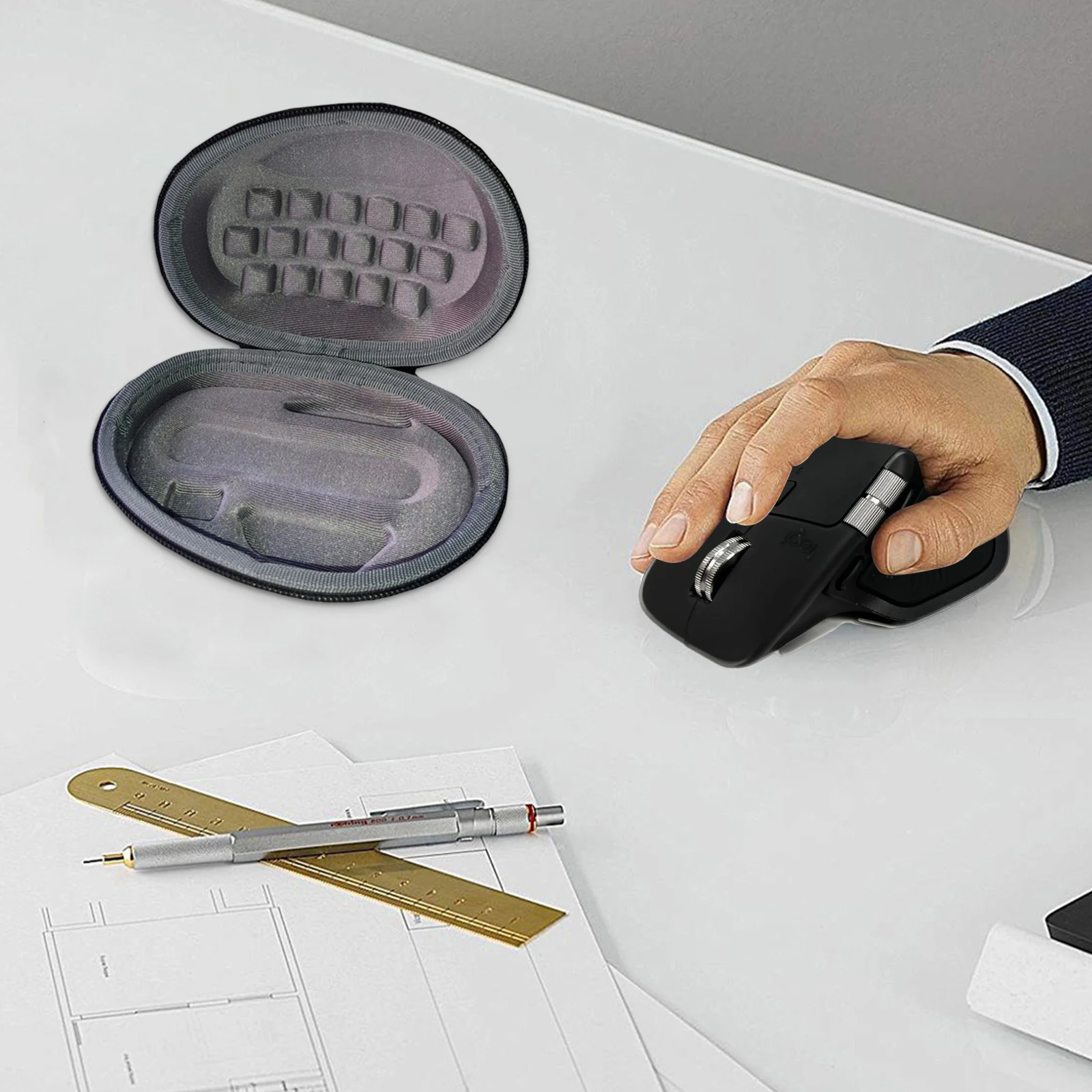 Tragbare Maus-Hartschale, tragbare Hartschutzhülle für Logitech MX Master 3S MX Master 3 2 Image