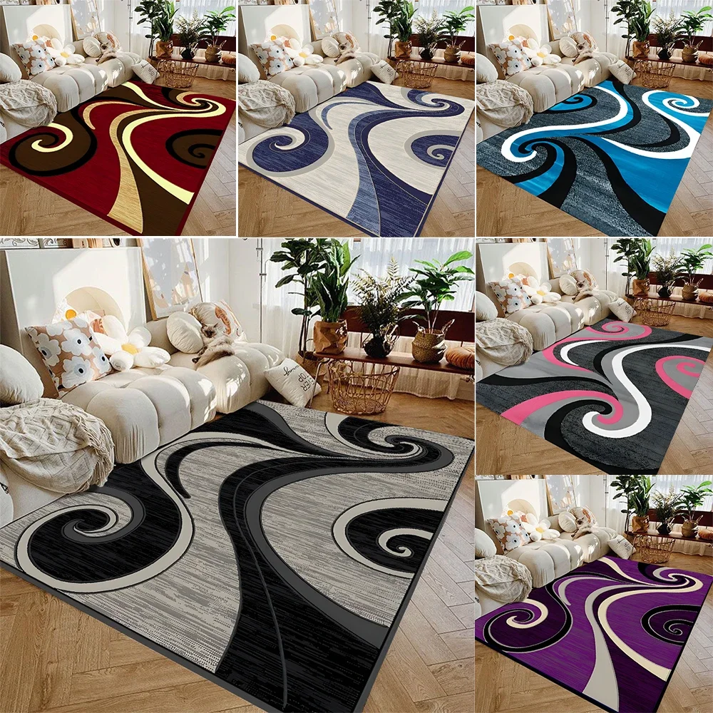 1pc Modern Living Room Floor Mat Simple Lines and Print Soft Bedrooms Suitable for Living Rooms Terraces Offices Kitchen Floor
