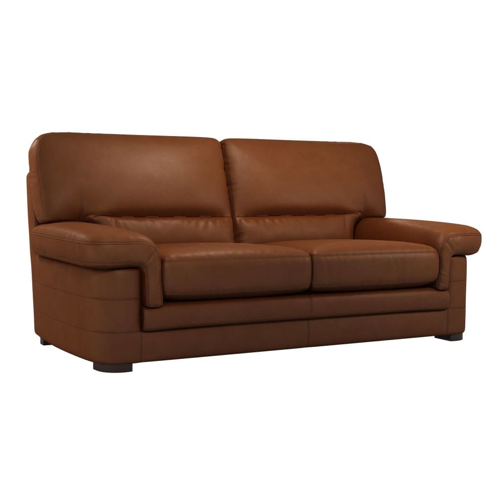 Canapé cuir 3 places cognac